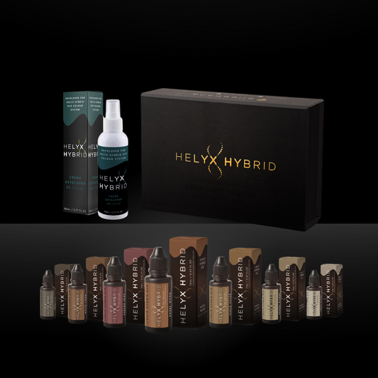 Helyx Hybrid Brow Dye Kit – 7 Colours + Cream Developer