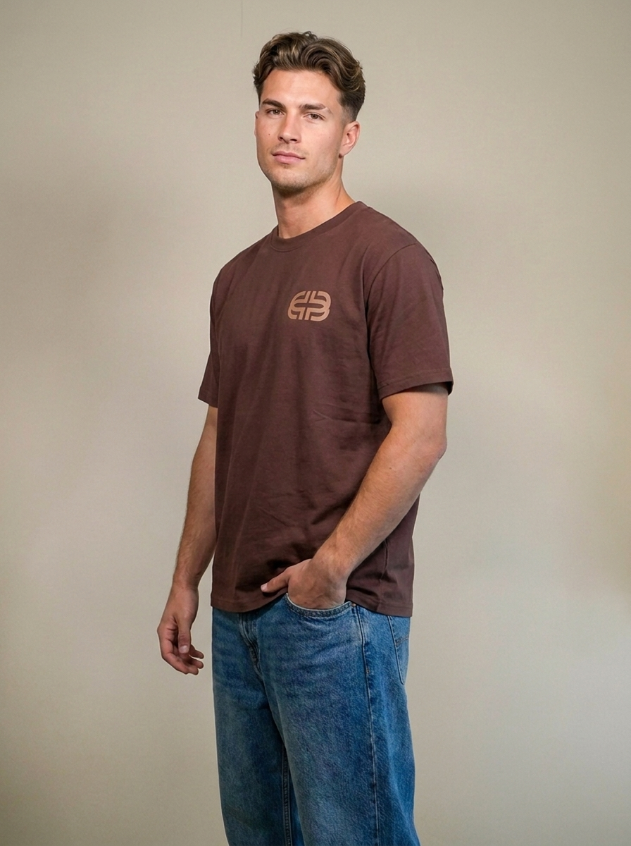 BRIK & PEARL® Men's T-Shirt - Chestnut