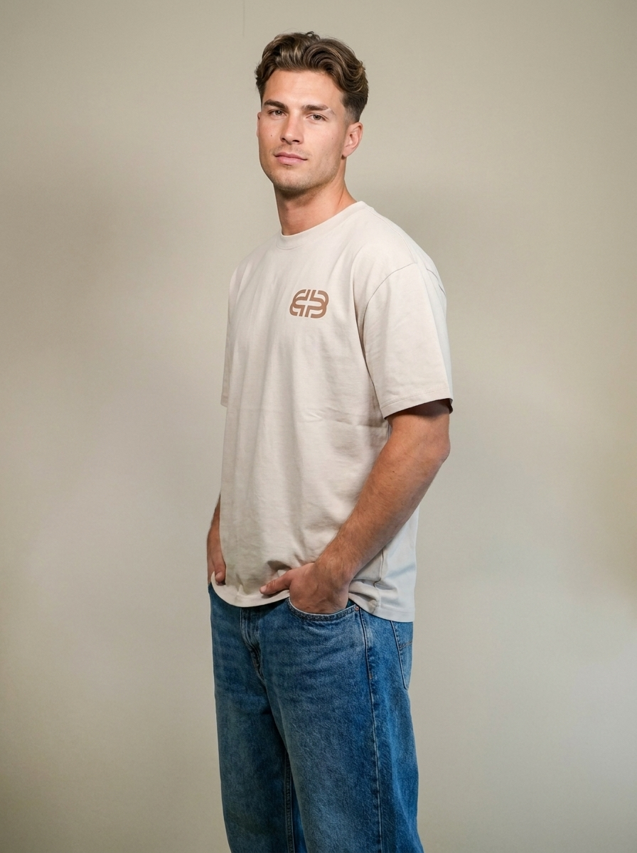 BRIK & PEARL® Men's T-Shirt - Ecru